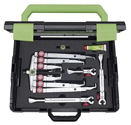 KUKKO K-2030-10+ - Juego de extractor de rodamientos universales de 2 y 3 patas con ajuste rápido (120-130 x 100-350 mm)