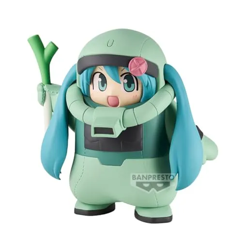 Banpresto Zaku Costume Gundam 45Thxhatsune Miku Actionfigur - 15 cm große, detailreiche Sammlerfigur aus PVC, ideal für Anime-Fans. Handgefertigt und in umweltfreundlicher Verpackung geliefert. Perfekt für leidenschaftliche Sammler und Anime-Liebhaber.