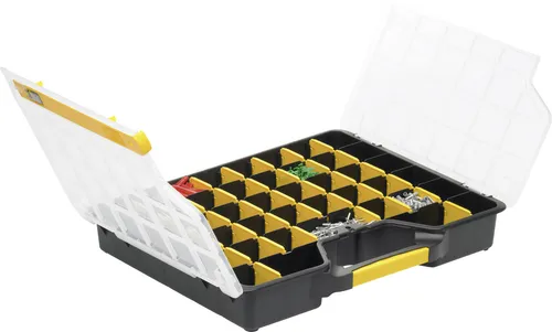 Allit Profi-Sortimentskasten EuroPlus Basic S47/7-36 schwarz - Praktischer Sortimentskasten für eine übersichtliche Aufbewahrung von Kleinteilen, robust und ideal für Werkstätten und Hobbyprojekte.