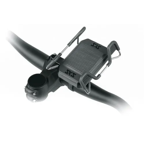 SKS GERMANY SMARTGRAB 360 Handyhalterung für Lenker - Stabile Smartphone-Halterung mit automatischer Klemmung für eine einfache Bedienung. 360° drehbar für Hoch- und Querformat, passend für Lenkerdurchmesser von 22,2 bis 35 mm.