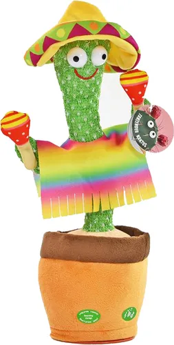 Kögler tanzender Kaktus Sombrero & Rasseln Sound & Laberfunktion Labertier 32cm