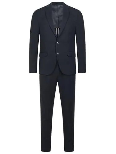 JEFF Herren JFMiller Set Anzug 2-teilig | Bequemer Regular Fit Anzug für Männer in Schwarz, Größe 54 - Eleganter 2-teiliges Anzug-Set für vielseitige Anlässe. Der Regular Fit sorgt für Komfort und eine moderne Silhouette. Hochwertige Verarbeitung mit stilvollen Details für einen gelungenen Auftritt.