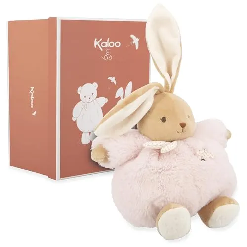 KALOO Schmusetuch Kaninchen Rosa 25cm - Plüsch-Spielzeug, ultraweich und perfekt für Babys zur Förderung der Sinne – ideal als Geschenk zur Geburt.