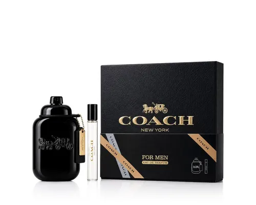 Coach For Men Eau de Parfum Geschenkset 60 ml + MINI 7,5 ml - Elegantes Eau de Parfum Geschenkset für Männer mit hochwertigem Duft. Ideal für besondere Anlässe und zum Verschenken. Hochwertige Qualität in stilvoller Verpackung.