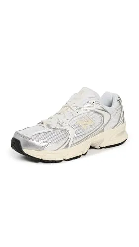 New Balance 530 Mesh-Turnschuhe - Grau 45 EU - Laufschuhe im 90er Jahre Stil mit Mesh-Einsätzen und Wildleder, bieten hervorragenden Komfort durch ABZORB-Dämpfung. Ideal für Sport und Alltag.