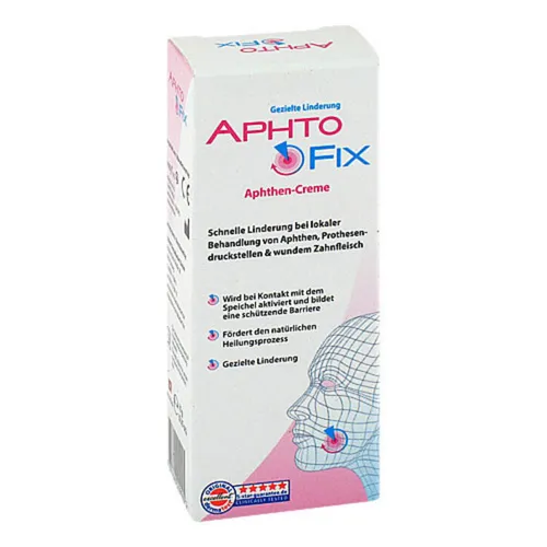 Aphtofix Aphthen-Creme - Arzneimittel zur Linderung von Schmerzen bei Aphthen, fördert die Wundheilung und sorgt für schnellen Relief.