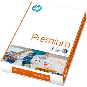 HP Premium DIN A4 Druckerpapier 90 g/m² - Hochwertiges Universalpapier A4 in Matt Weiß, ideal für gestochen scharfe Ausdrucke mit Inkjet und Laser, 250 Blatt für langlebige Nutzung.