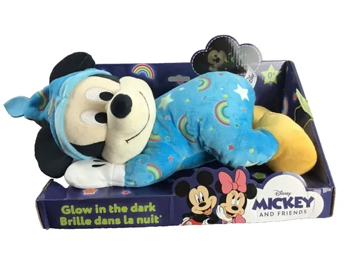 Mickey Maus Baby Kuscheltier 30 cm - Glow in the Dark - Kuscheltiere für Babys, leuchtet im Dunkeln für eine beruhigende Atmosphäre und ist der perfekte Spielkamerad für Ihr Kind.