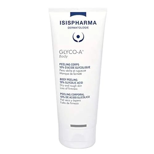 ISISPHARMA -GLYCO-A BODY - Peelingcreme für weiche, feuchtigkeitsspendende und straffende Haut - Glykolsäure, Sheabutter und pflanzliches Squalan - Trockene und raue Haut - Frankreich