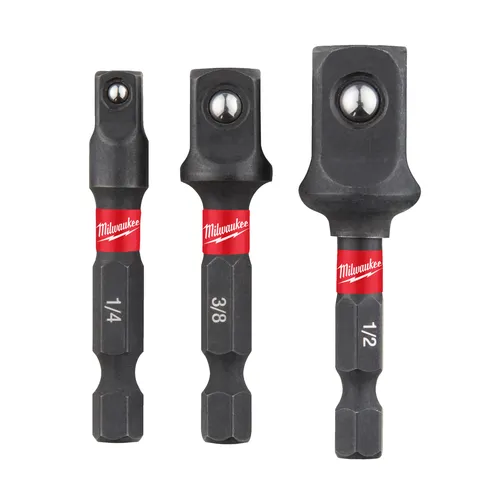 Milwaukee Steckschlüsseleinsatz-Set 3-teiliges Set Steckschlüsseleinsatz SHOCKWAVE 50 mm