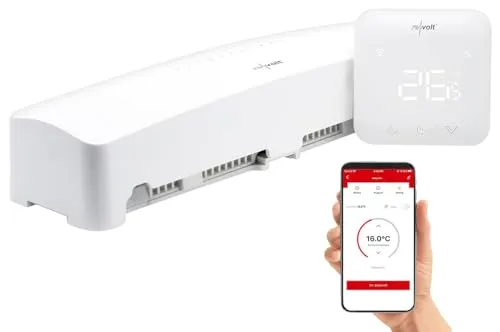 revolt Heizungs Thermostat WLAN: Smart Fußbodenheizungs-Controller mit App - Programmierbarer Thermostat für Fußbodenheizung, stufenlose Steuerung, automatische Fenster-offen-Erkennung zur Energieeinsparung, kompatibel mit Alexa, Google Assistant und Smart-Life.