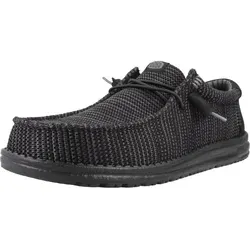 HEYDUDE Wally Stretch Sox Herren - Slip-on Mokassin-Schuhe, Schwarz, Größe 42 - Bequeme Slip-on Schuhe mit flexiblem Stretch-Mesh-Obermaterial, das sich perfekt anpasst. Ideal für den Alltag, mit elastischen Schnürsenkeln für einfaches An- und Ausziehen und einer leichten, flexiblen Sohle für natürlichen Komfort.