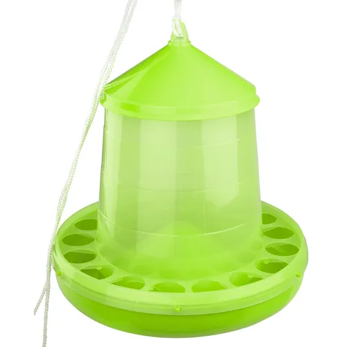 Gaun Geflügelfutterautomat Futterspender Futterautomat aus Kunststoff grün 4 kg