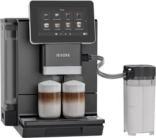 Nivona CafeRomatica NIVO 9101 Kaffee-Vollautomat in Schwarz - Hochwertiger Kaffee-Vollautomat mit individuell einstellbaren Kaffeespezialitäten und modernem Design für perfekten Kaffeegenuss.