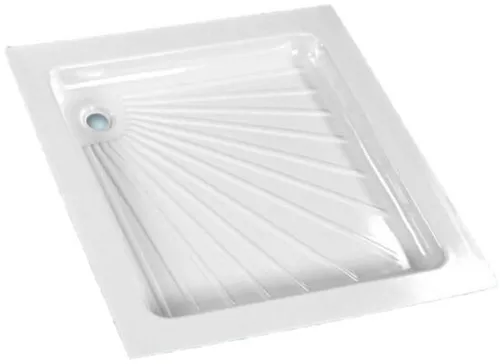 Duschwanne, weiß, 665x665x80mm