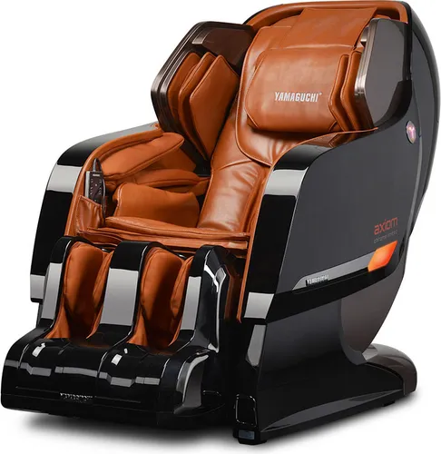 Massagesessel Yamaguchi Axiom Ya-6000 Chrome Limited, Entspannung, Dehnung, Klopfen, Shiatsu, Kombi, ZERO-G, mit Smartphonesteuerung
