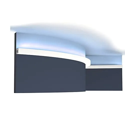 Orac Decor Flexprofil CX190F U-PROFILE - Flexible Eckleiste aus hochwertigem Purotouch®-Material, ideal für gebogene Wände und Decken, verleiht jedem Raum zeitlose Eleganz.