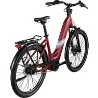Zündapp E-Bike City X800 28 Zoll 7-Gang 550 Wh weinrot - E-Bikes mit leistungsstarkem 550 Wh Akku, ideal für entspannte Stadtfahrten und lange Strecken.