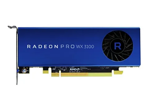 AMD Radeon Pro WX 3100 4 GB GDDR5 - Hochleistungs-Grafikkarte - Grafikkarten mit 4 GB GDDR5 für professionelle Anwendungen, optimiert für Grafikdesign und CAD mit hoher Leistung und Effizienz.