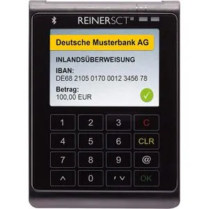 REINER SCT Chipkartenleser cyberJack wave RFID - Sicherheitsklasse 3, Bluetooth & USB, ideal für sicheres Online-Banking und mobile Nutzung