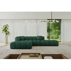 ALTDECOR Ecksofa OLEA-L2 in L-Form - Grün, 289x176x71 cm - Ecksofa in L-Form, ideal für stilvolle Wohnzimmer. Hochwertige Polsterung für maximalen Komfort und Langlebigkeit – perfekt für entspannte Abende mit Familie und Freunden.