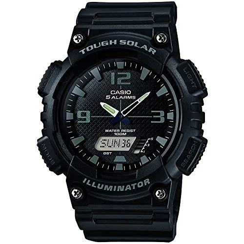 Casio Herren Solar Armbanduhr AQ-S810W-1A2VEF - Armbanduhren für Herren mit 100 m Wasserfestigkeit und Solarenergie für umweltfreundliches Tragen und lange Batterielaufzeit.