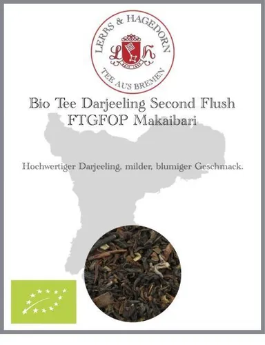 Bio Tee Darjeeling Second Flush FTGFOP Makaibari 1 kg