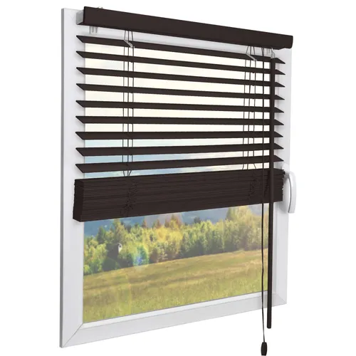Sol Royal Jalousie SolDecor JH3, Holzjalousie Dunkelbraun - Jalousien aus hochwertigem Holz, 40 cm breit und 130 cm hoch, ideal für stilvolle Fensterdekoration und Lichtregulierung.
