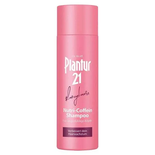 Plantur 21 langehaare Nutri-Coffein-Shampoo 200 ml - Shampoo für lange Haare mit Coffein-Komplex, stärkt die Haarwurzeln und fördert das Haarwachstum.