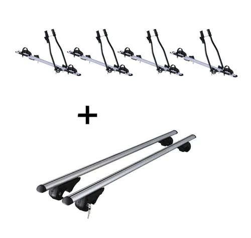 VDP Dachträger für Opel Astra Kombi 92-04 mit 4x Fahrradträger SAGITTAR - Dachgepäckträger mit 4x SAGITTAR Fahrradträger für sicheren und einfachen Transport von Fahrrädern bis 15 kg. Ideal für Opel Astra Kombi 92-04, mit abschließbarem System und einfacher Montage.