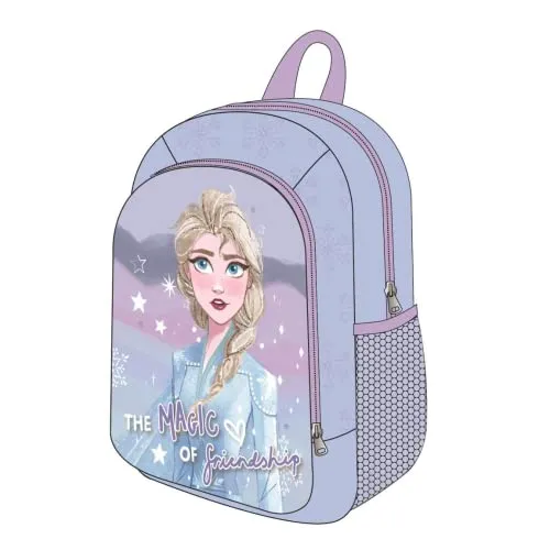 CERDÁ LIFE'S LITTLE MOMENTS Mochila Escolar de Elsa de Frozen - Mochila escolar ergonómica y ajustable para niñas, ideal para la vuelta al cole. Con diseño de Elsa de Frozen, incluye bolsillo frontal y refuerzo en la base para mayor durabilidad.