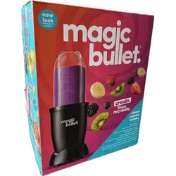 Magic Bullet 200 Watt Standmixer Smoothie Maker - Standmixer in Schwarz mit 200 W Leistung, ideal für schnelle Smoothies und To-Go-Becher für unterwegs.