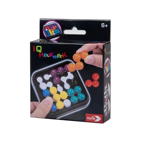 Noris IQ Heckmeck - Kompaktes Puzzlespiel ab 6 Jahren - Gesellschaftsspiel für 1 Spieler, fördert Logik und räumliches Denken in kompaktem Format – ideal für unterwegs!