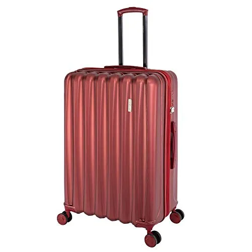 Travelhouse Porto Hartschalen-Koffer 76 cm - Erweiterbarer Koffer mit 105-119 Litern Volumen, 4 geräuscharmen Rollen und TSA Zahlenschloss für sicheres Reisen.