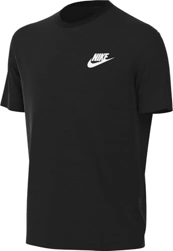 Nike Jungen K NSW Tee Emb Futura Lbr T-Shirt, Schwarz, 7 Jahre EU