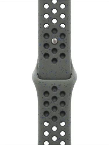 Apple Watch Nike Sport Band 40mm M/L Cargo Khaki - APPLE WATCH Armband mit einzigartigem Design, hergestellt aus mindestens 30% recyceltem Fluorelastomer, bietet hervorragende Belüftung und Komfort für dein Handgelenk.
