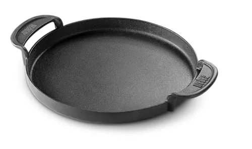 Weber Grillpfanne für Gourmet BBQ System - Grillutensilien: Gusseiserne Grillpfanne für ideale Hitzeverteilung – perfekt für zarte Steaks, Gemüse und kreative Grillgerichte wie Pfannkuchen oder Rührei.