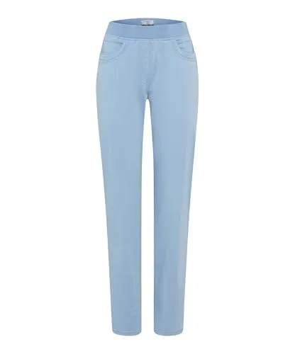 Raphaela by Brax Damen Schlupfhose Style PAMINA FUN AZUR BLUE - Stoffhosen: Slim Fit Schlupfhose in elegantem hellblau für optimalen Tragekomfort und Bewegungsfreiheit.