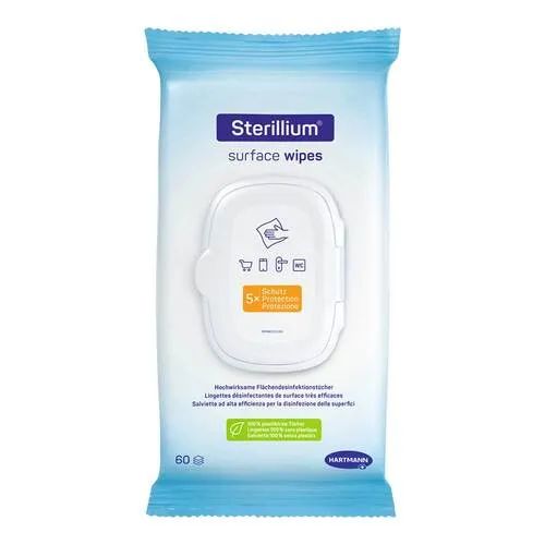 Sterillium Surface Wipes - Oberflächendesinfektion für empfindliche Oberflächen - Arzneimittel: Materialschonende Desinfektionstücher im praktischen Flowpack, ideal für Smartphone-Displays und Monitore, zur schnellen Eindämmung von Krankheitserregern.