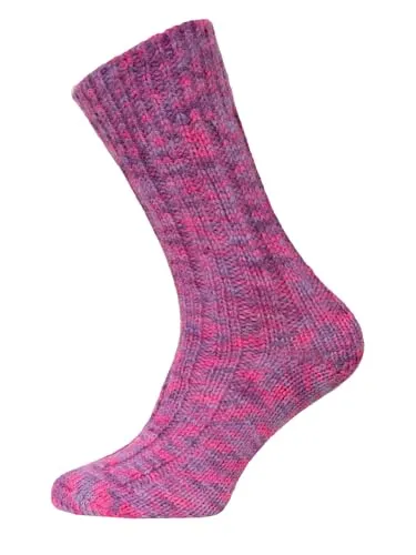 HomeOfSocks 100% Wollsocken für Herren und Damen - Extra Dicke, Warme Schurwolle, Pink Gr. 39-42 - Herrensocken aus 100% Schafwolle, die die Fußtemperatur regulieren und für kuschelig warme Füße sorgen. Ideal für kalte Tage und nachhaltig verpackt.
