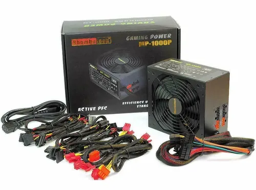 WATT MODULAR ATX PC Netzteil 1000W - Modulares ATX-Netzteil mit 14cm Lüfter und 80+ Effizienz, ideal für optimales Kabelmanagement und maximale Leistung in Gaming-PCs.