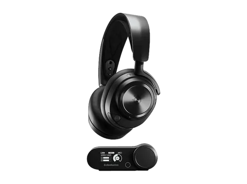 SteelSeries Arctis Nova Pro Wireless - Hi-Fi Gaming-Headset mit Active Noise Cancellation, unbegrenzte Akkulaufzeit für PC und PS5
