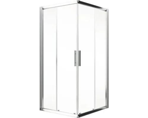 Eckeinstieg mit Schiebetür SCHULTE Kristall/Trend ExpressPlus 80x90 cm Klarglas