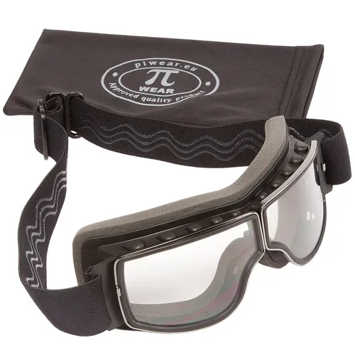 PiWear Nevada 24 DCL Motorradbrille - Sportbrille mit photochromatischen Gläsern, die sich bei UV-Einstrahlung tönen. Bruch- und kratzfest mit Antibeschlag-Beschichtung. Flexibles Kopfband und winddichtes Schaumstoffpolster für besten Tragekomfort.