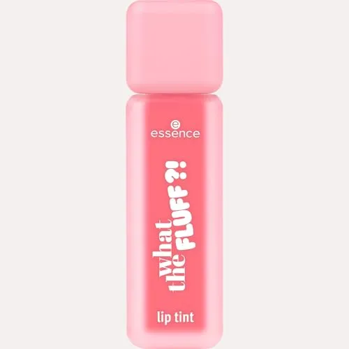 essence WHAT THE FLUFF?! lip tint, Lipgloss, Nr. 01, Rot, vegan, ohne Parabene, ohne Mikroplastikpartikel, Nanopartikel frei, 1er Pack (5.1ml)