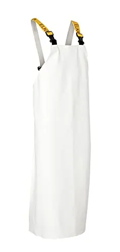 Elka 175809002006 Made in Europe Schürze, weiß, XL - Arbeitskleidung & Uniformen, ideal für die Reinigungs- und Lebensmittelindustrie, aus 100 % Polyester für hohen Tragekomfort und einfache Handhabung.