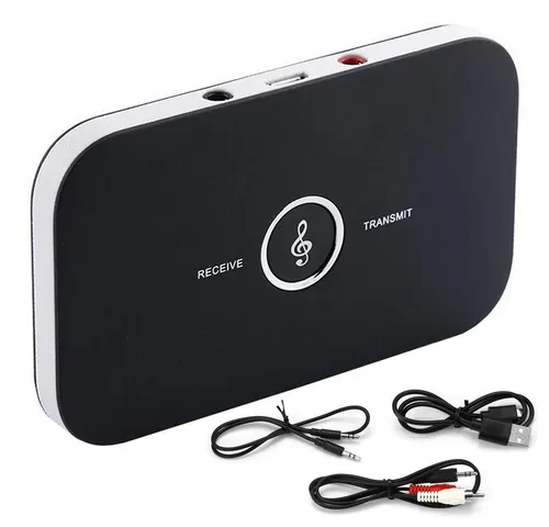 VERK GROUP Bluetooth Sender Empfänger 2 in 1 Audio Adapter - Adapter für kabellosen Audio-Streaming, 10 m Reichweite, 8 Stunden Betriebszeit. Ideal für Musikliebhaber, die Flexibilität und hohe Klangqualität wünschen.