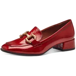 Tamaris Damen Slipper Penny Loafer mit Zierspange, Größe:42 EU, Farbe:Rot - Slipper & Loafer mit stylischer Zierspange und innovativem TouchIT-Fußbett für optimalen Komfort. Ideal für trendbewusste Frauen, die Stil und Bequemlichkeit schätzen.