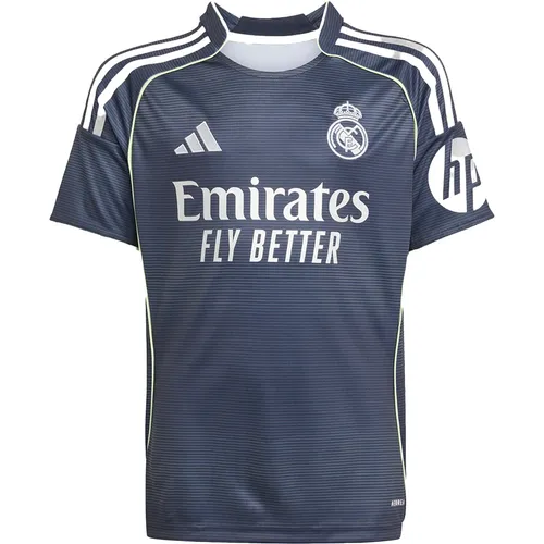 ADIDAS PERFORMANCE Fußballtrikot "REAL A JSY Y" für Kinder - Sportliches Fußballtrikot für Kinder in blau, mit feuchtigkeitsabsorbierendem AEROREADY Material für optimalen Tragekomfort. Ideal für junge Real Madrid Fans!