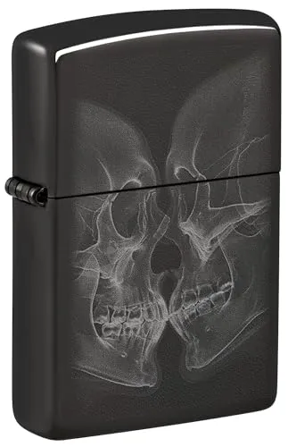 Zippo Sturmfeuerzeug - X-Ray Kiss, High Polish Black, Photo Image - Nachfüllbar - Wiederverwendbar - Windfestes Design - Geschenkbox - Made in USA